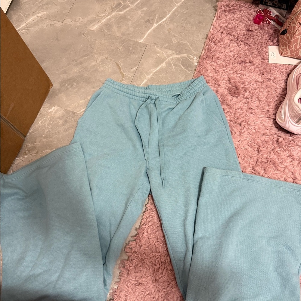 Victoria's Secret Light Blue Cozy Sweatpants